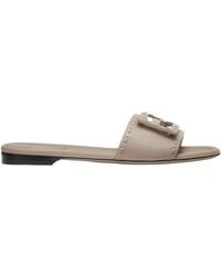 Fendi - Baguette Logo Patch Slides - Lyst