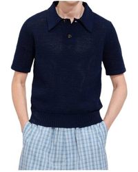 Bottega Veneta - Cotton Crochet Polo - Lyst