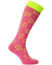 Gucci - Logo Ribbed Socks - Lyst