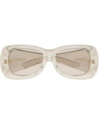 Saint Laurent - Eyewear Howl Oversized Frame Sunglasses - Lyst