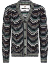 Missoni - Zigzag-Knit V-Neck Cardigan - Lyst
