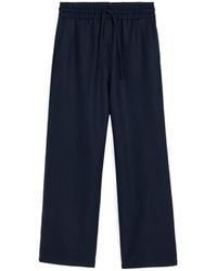 Ami Paris - Ami Wide Elasticated Waist Trousers - Lyst