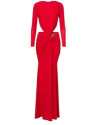 Alex Perry - Gathered Crêpe Jersey Gown - Lyst
