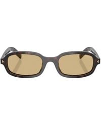 Prada - Eyewear	Oval Frame Sunglasses - Lyst
