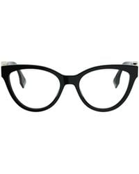 Fendi - Eyewear	Cat Eye Frame Glasses - Lyst