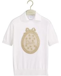 Dior - Iviera Médaillon Short-Sleeved Sweater - Lyst