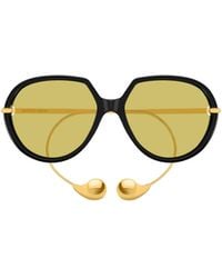 Bottega Veneta - Eyewear Irregular Frame Sunglasses - Lyst
