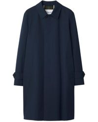 Burberry - Long Gabardine Car Coat - Lyst
