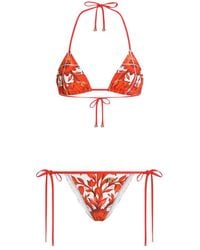 Dolce & Gabbana - Majolica Triangle Bikini - Lyst