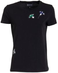 Emporio Armani - Printed T-Shirt - Lyst