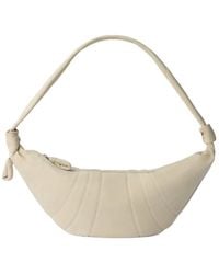 Lemaire - Large Croissant Panelled Leather Shoulder Bag - Lyst