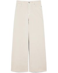 Weekend by Maxmara - Medina Logo Patch Wide Leg Trousers - Lyst