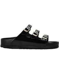 Birkenstock - Logo Flat Sandals - Lyst