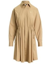 Polo Ralph Lauren - Drawstring Shirt Dress - Lyst