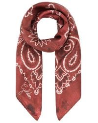 Golden Goose - Paisley Printed Distressed Effect Scarf - Lyst