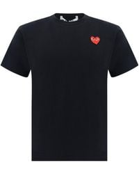 COMME DES GARÇONS PLAY - Cotton T-Shirt - Lyst