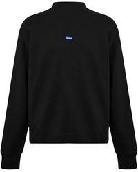 BOSS - Pure Cotton Crew Neck Sweatshirt - Lyst