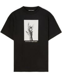 Palm Angels - Wings Graphic-Print Cotton T-Shirt - Lyst
