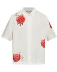 AllSaints - Printed Short-Sleeve Shirt - Lyst