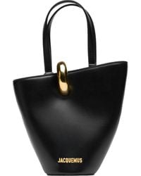 Jacquemus - Le Petite Bambola Logo Plaque Bucket Bag - Lyst