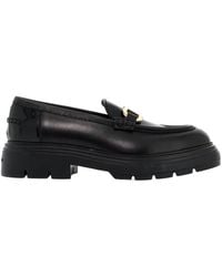 Ferragamo - Ferragamo Logo-Engraved Mocassins - Lyst