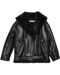 Acne Studios - Drop Shoulder Biker Jacket - Lyst