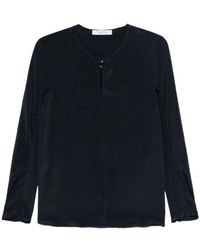Max Mara - Round Neck Long-Sleeved Top - Lyst