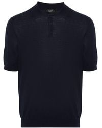 Ballantyne - Button Detailed Short-Sleeved Polo Shirt - Lyst