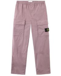 Stone Island - Logo Patch Loose Cargo Pants - Lyst