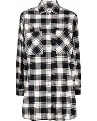 DIESEL - Checked Shirt Dress - Lyst