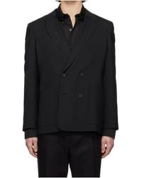 BOSS - Slim-Fit Wool Blend Long-Sleeved Suit Jacket - Lyst