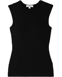 Agolde - Binx Ribbed Stretch-Lyocell And Organic Cotton-Blend Tank - Lyst