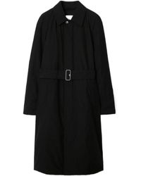 Burberry - Belted Waist Long Padded Car Coat - Lyst