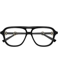 Gucci - Aviator Eyeglasses - Lyst