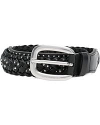 Golden Goose - Braided Studded Belt - Lyst