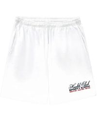 Sporty & Rich - Logo-Print Shorts - Lyst