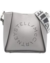Stella McCartney - Logo Perforated Crossbody Bag - Lyst