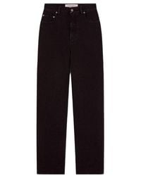 Golden Goose - Star Embellished Wide Leg Jeans - Lyst