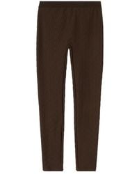 Gucci - Gg Jersey Jacquard Leggings - Lyst