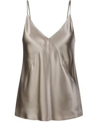 Max Mara - V-Neck Satin Top - Lyst
