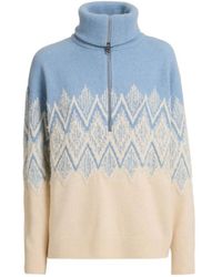 Varley - Hedda Fairisle Half-Zip Sweater - Lyst