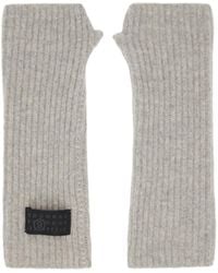 MM6 by Maison Margiela - Logo-Patch Gloves - Lyst