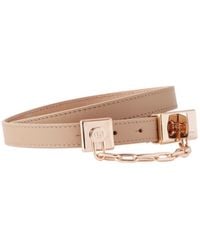 Gabriela Hearst - Lock Chain-Detailed Leather Belt - Lyst