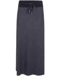 D.exterior - Lace-Up Detail Skirt - Lyst