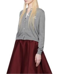 ShuShu/Tong - Logo-Stitch Knit Cardigan - Lyst