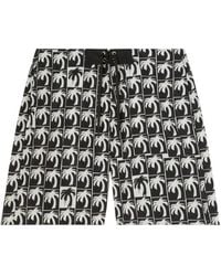 Palm Angels - Logo Printed Drawstring Swim Shorts - Lyst