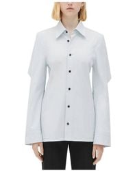 Bottega Veneta - Cotton Shirt With Storm Flap - Lyst