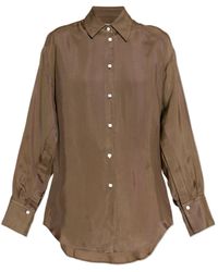 Rohe - Long-Sleeved Curved Hem Shirt - Lyst