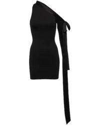 David Koma - One-Shoulder Satin Minidress - Lyst