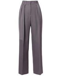 Jil Sander - Pleated Wool Wide-Leg Pants - Lyst